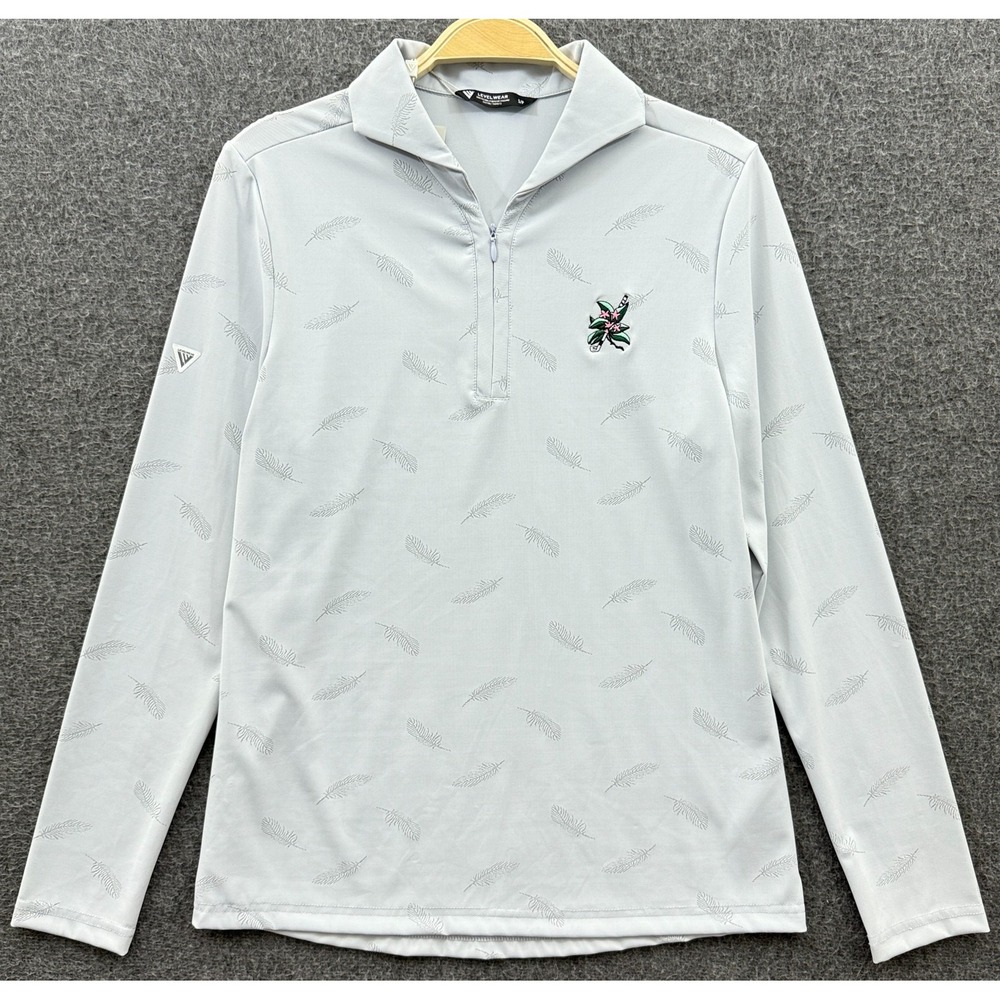 Levelwear Pullover Shirt Womens Small Gray Laurel Valley‎ Golf Club UPF Top NWT